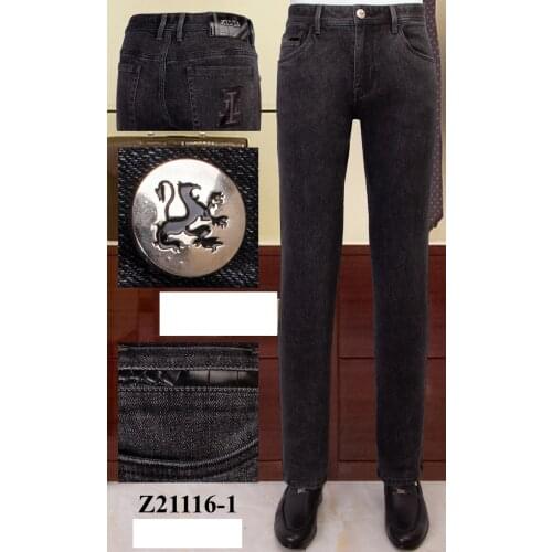 BILLIONAIRE Jeans winter thick cowhide men 2020 new Business British Cotton embroidery Comfortable high quality big size 31-40