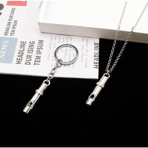 Toy Pendant Necklace Portable Whistle Design Choker Jewelry High Volume Gift for Outdoor Survival Emergency Tools New Arrivals