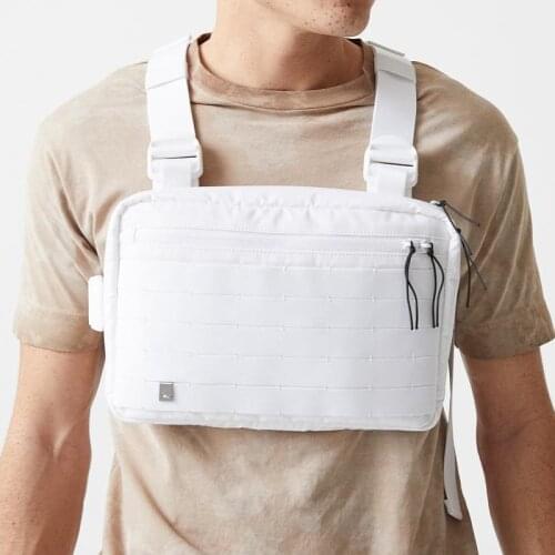 Classic Chest Bag Fashion Hip-Hop Chest Utility Pouch Black Tactical Streetwear Kanye Style Chest Rig Bag G177