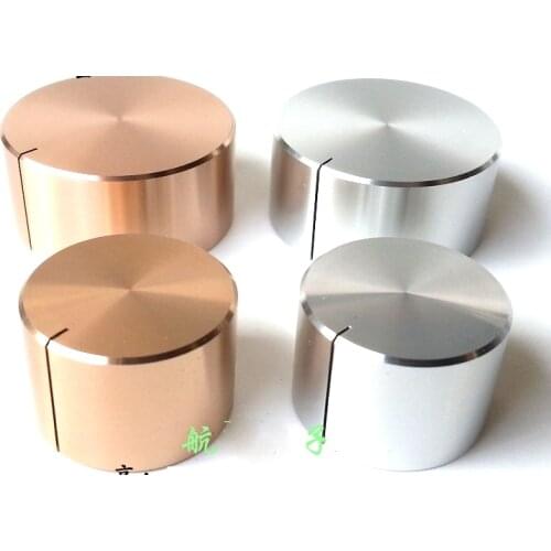 KYYSLB 22/32X15mm Pure Aluminum Alloy Solid Knob Potentiometer Volume CD Player Amplifier Knob Audio Amplifier Chassis Knob