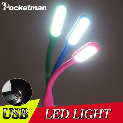 5 Colors USB Mini LED Night Light Book Light Mini USB LED Light Power Bank Reading Light Notebook Portable LED Lamp