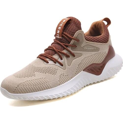 2021 Hot Sale Four Seasons Running Shoes Men Lace-up Athletic Trainers Zapatillas Sports Shoes Men Outdoor Walking Sneakers
