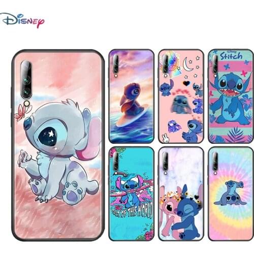 Disney Cute Stitch For Samsung Galaxy A90 A80 A70 S A60 A50S A30 S A40 S A2 A20E A20 S A10S A10 E Black Soft Phone Case