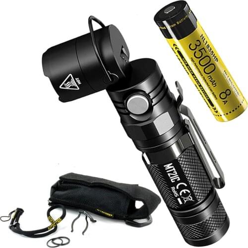 NITECORE MT21C Multi-functional Flashlight XP-L HD V6 LED max 1000 lumen beam throw 184 meter Light Head Adjustable torch