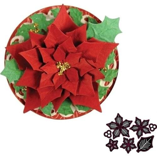 New Christmas new mold flower metal cutting die for DIY scrapbook photo album paper card DIY process embossing template