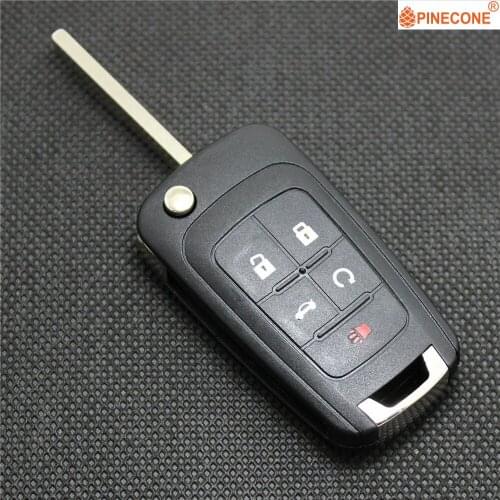 PINECONE for Opel Vauxhall Insignia Astra Zafira Chevrolet Cruze Buick Key Case 5 Button Hu100 Replacement Car Key Fob Shell