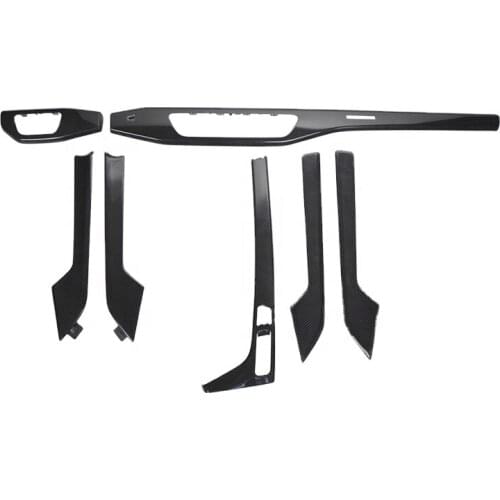 Full Replacement Car Interior Accessories Auto Real Carbon Fiber Interior Trims 7PCS For Audi A4 2016-2018