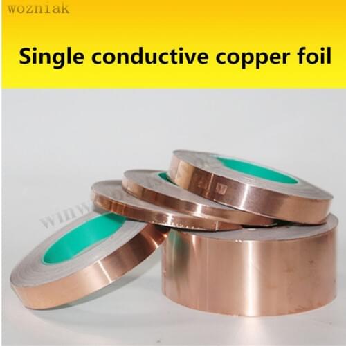 20m Anti-jamming high temperature resistant conductive shielding copper paper can be used for soldering purposes
