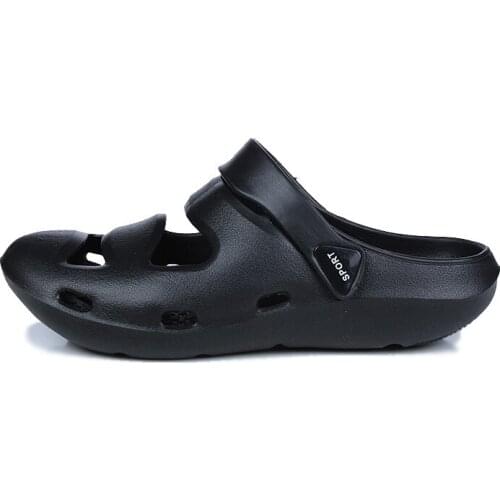 New Summer Fashion Sneakers Men Shoes Outdoor Slippers Fashion Beach Sandals Jelly Breathable Flip Flops Hollow Casual Footwear