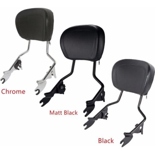 Motorcycle Detachables Upright Backrest Pad Sissy Bar For Harley Touring Road King Street Glide Electra Glide Ultra 2009-2020