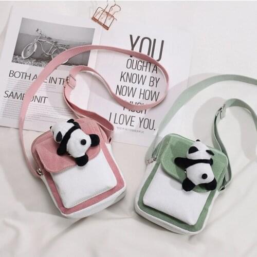 2020 new trendy cute cute panda small bag female Japanese girl student Korean version funny mini shoulder messenger bag