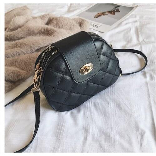 Newhotstacy Bag 091019 mini black bag linger bag three layer bag single shoulder cross body bag purse