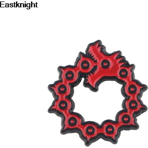 The Seven Deadly Sins punk Zinc alloy Pin insignia For shirt backpack clothes bag DIY Brooches craft supply decoration E0841