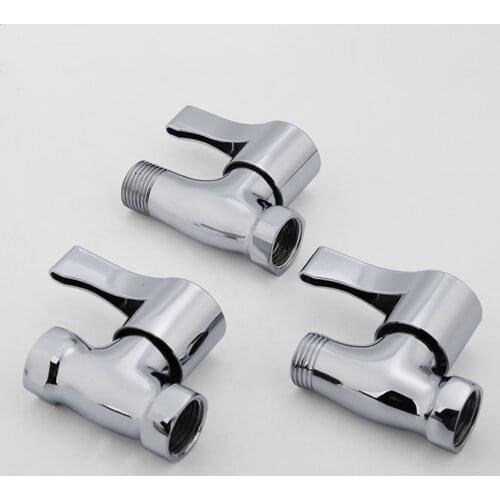 1/2" Switch Water Valve Faucet Flow Copper/Zinc Alloy Angle Valve Internal External Thread Connector Household Straight Valve