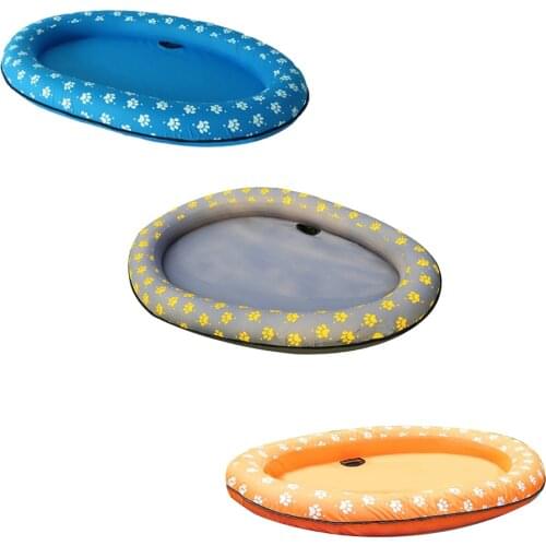 Dog Pool Float Pet Water Inflatable Toy Puppy Pool Float Swimming Pool Floating Row Bed Inflatable Beach Toy For Dog Cat