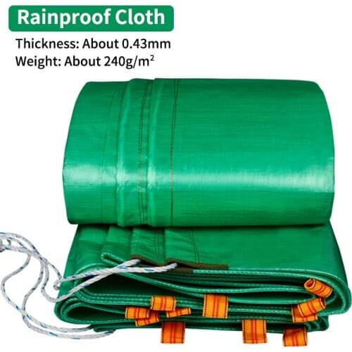 Green Truck Canopys PE Tarpaulin Freight Car Truck Rainproof Cloth Container Awning Boat Cargo Ship Waterproof Cloth Shade Sail