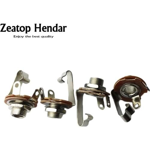 10pcs 6.35mm 1/4" Mono Chassis Socket Jack Female Panel Mount Solder Connector