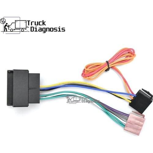 12-024 ISO Radio for MERCEDES-BENZ 2004+ for OPEL ((select models) Wiring F-Harness Wire Cable Plug Adaptor Stereo