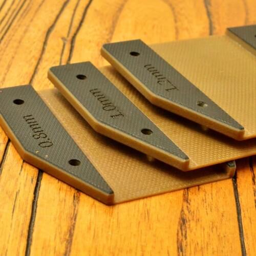3pcs/set designer leather craft skiving mould 0.8mm 1mm 1.2mm set