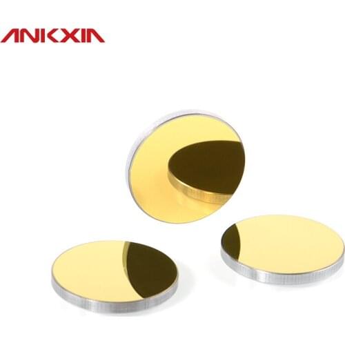3pcs Co2 Laser Si Reflective Mirrors For Laser Engraver Gold-Plated Silicon Reflector Lenses D19.05 20 25 30 38.1 Mm