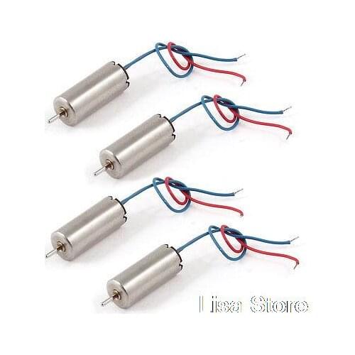 4 Pcs DC 4.2V 3.7V 46000RPM 41000RPM Wired Coreless Motor for DIY RC Model Toy
