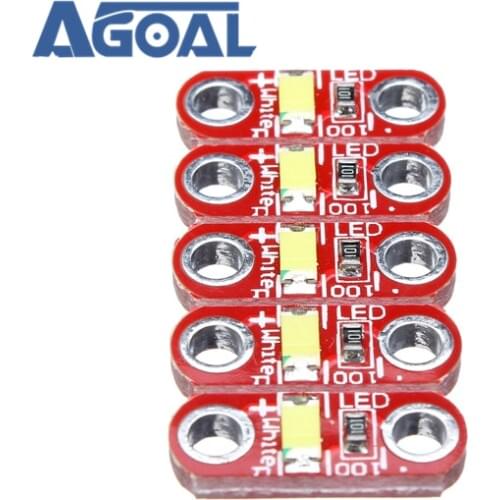 5pcs/lot 3V to 5V 40mA For SMD LED Module White LED Module For Lilypad LED Module