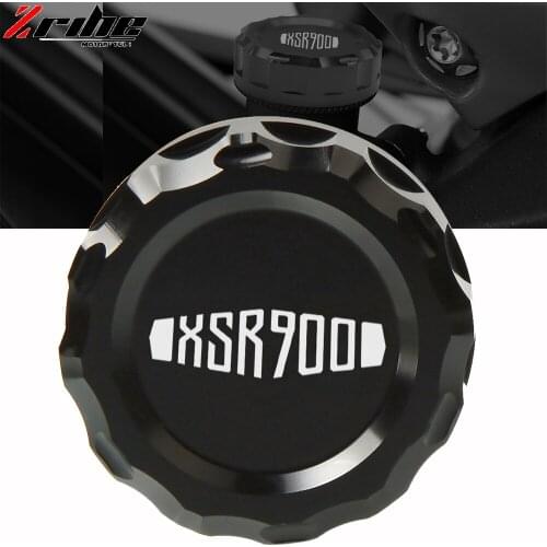 For Yamaha XSR900 XSR 900 2016 2017 CNC Motorcycle Accessories Cylinder Reservo Rear brake reservoir cover caps XSR900 logo