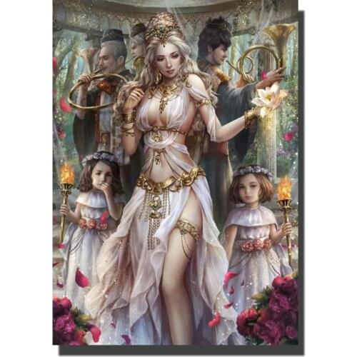 KUFWKEY diamond painting 5d full hottest rhinestone embroidery diamond mosaic sexy resurrection girl full round drill love gift
