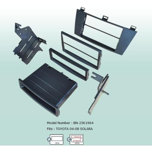 Car Fascias Double Din Audio Panel Frame Dash Kit For Solara 2004 2005 2006 2007 2008