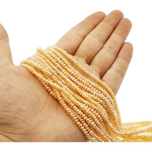 Natural Freshwater Pearl 3mm Exquisite Baroque Loose Beads Jewelry Making DIY Necklace Bracelet Earrings Jewelry Accessories