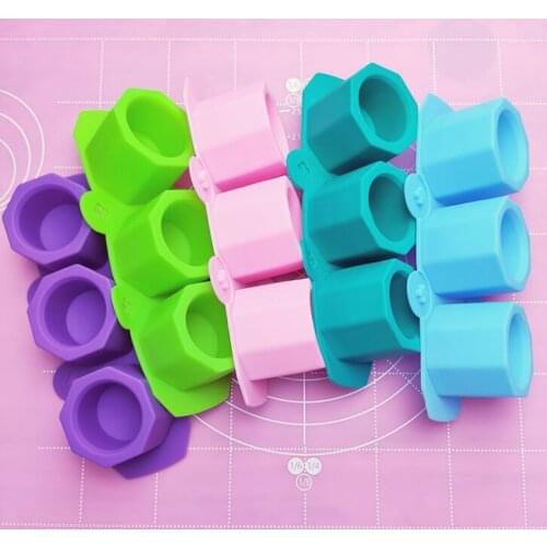 Flower pot aromatherapy gypsum silicone mould cake mold