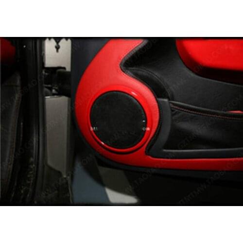 For Benz Smart Fortwo 2009-14 Carbon Fiber Automotive Interior Refit Stickers, Patches Sequins Car Horn Ring 2 Piece Car Styling