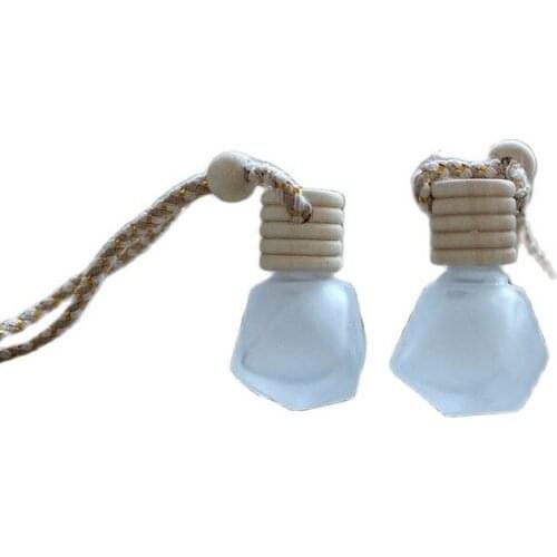 6ML 40pcs/lot Matte Glass Perfume Packing Bottle, Empty Car Hang Pandent Decoration, DIY Perfume Refillable Container