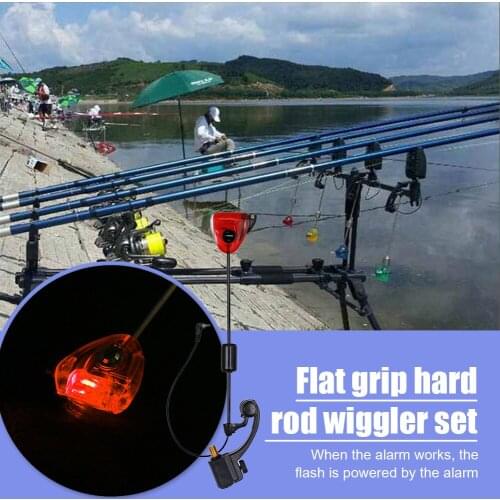 Fishing Wobbler Hard Rod Bite Alarm Indicators Replacement LED Light-emitting Wiggler Carp Fishing Alarm Assembly Fittings
