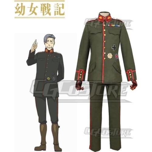 Anime Saga of Tanya the Evil Hans von Zettour Cosplay Costume Uniform Dresses Christmas Halloween Free shipping CG116