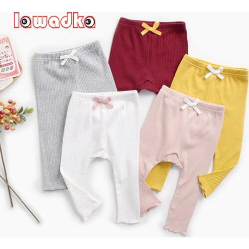 Lawadka Spring Newborn Baby Girls Pants Casual Leggings Fashion Kids PP Pants For Girls Toddler Baby Long Trousers Children Soft