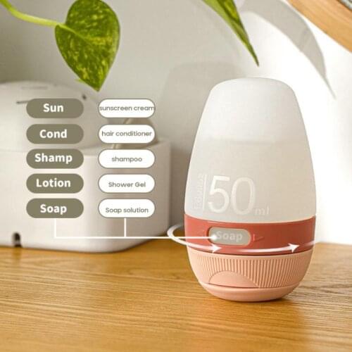 50/80ml Portable Soap Dispensers Travel Bathroom Refillable Bottles Split bottles Shampoo Sanitizer Liquid Bottle