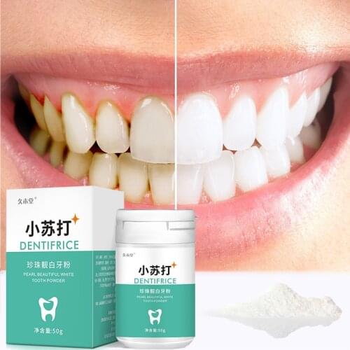 Teeth whitening 50 grams remove smoke stain coffee stains tea stains fresh breath bad breath oral hygiene bakingsoda dental care