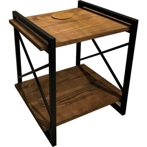 İskarpela Metal Wood Rack Coffee Table Industrial Retro style 50x40x35 cm