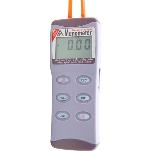 Portable AZ8215 Digital Manometer air Differential Pressure Meter 15 psi