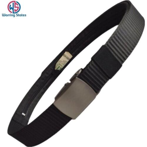 New Travel Hidden Cash Money Belt Bag Anti Theft Waist Packs Casual Nylon Women Men Belt Anti-Theft Wallet Belt Fanny Bags