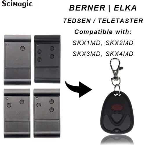 BERNER 433mhz gate remote control For TEDSEN ELKA TELETASTER SKX1MD SKX2MD SKX3MD SKX4MD 433.92MHz garage command