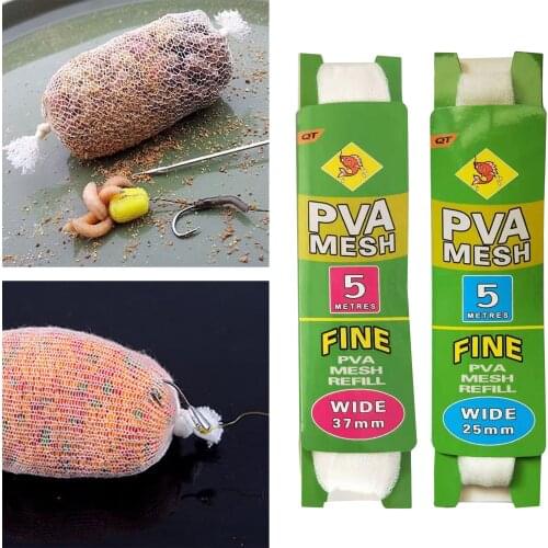 PVA 25/37mm Wide Mesh Stocking Plunger And Free Tube For Carp Fishing Trendy