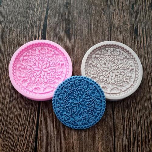 Retro Relief Flower Silicone Mold Fondant Mould Cake Decorating Tools Chocolate Gumpaste Molds, Sugarcraft, Kitchen Gadgets