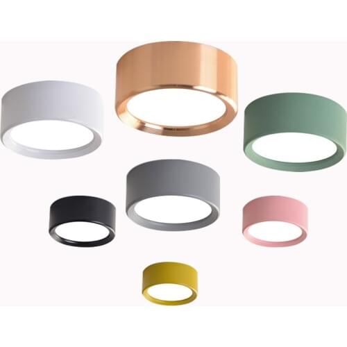 AC220V LED Ceiling Light Surface Mounted Ceiling Lamp 3W 5W 7W 9W 12W 15W 3000K 6000K Indoor Living Room Book Rack Lighting