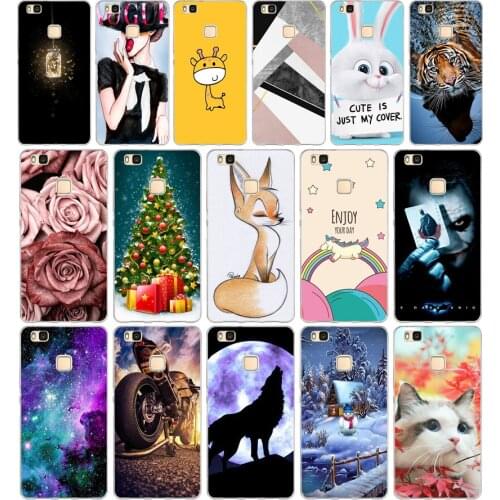 T For Cover Huawei P9 Lite Case Cute Animal Silicon Soft TPU for Funda Huawei P9 Lite Case 2016 P9 P9Lite Phone Back Cases