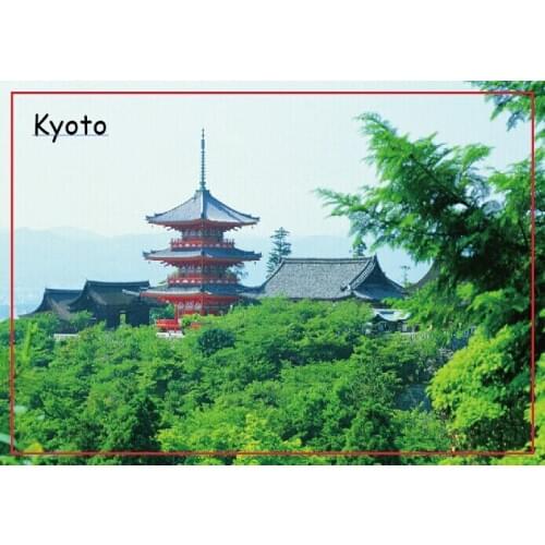 Tourist souvenir Refrigerator Magnets memories,Kyoto scene Japan Tourist Rigid Magnets 20655