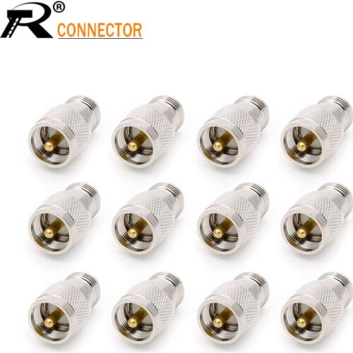 UHF Male to N Female Connector RF connector adapter 12/50/100pcs N type female to PL259 / SO239 male