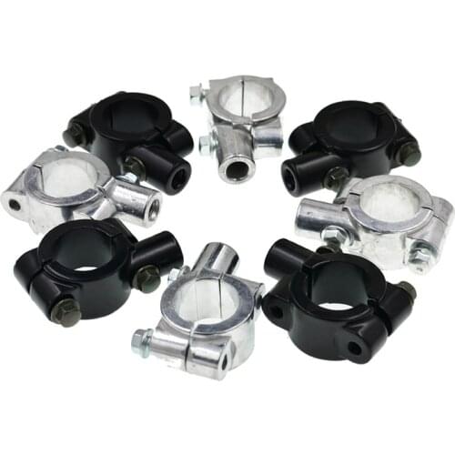 1 Pair 22MM Universal Motorcycle Mirror Mount Clamp Rear View Mirror Holder Adapter M10 M8 For Honda Yamaha Kawasaki Suzuki