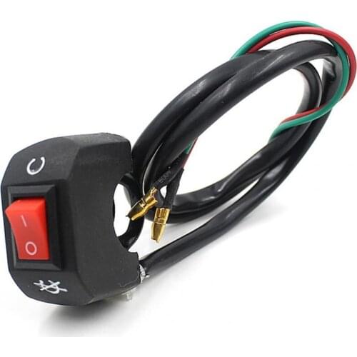 Universal Motorcycle Scooter ATV Handlebar Kill Switch On/Off Button Connector